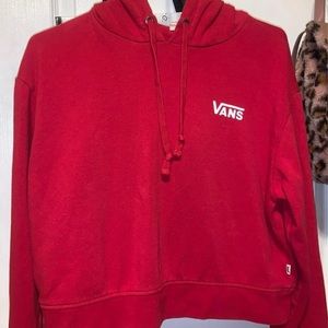 Vans Women's Red Hoodie Sweater